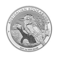 Avstralska Kookaburra 1 oz srebrnik 2019