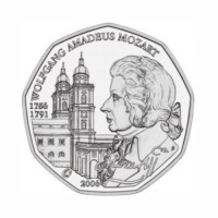 Austria 5 euro 2006 - "Mozart" - UNC