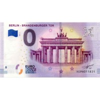 Nemčija 2018 - 0 Euro bankovec - Berlin Brandenburger Tor - UNC