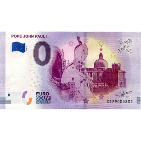 Nemčija 2019 - 0 Euro bankovec - Pope John Paul I - UNC