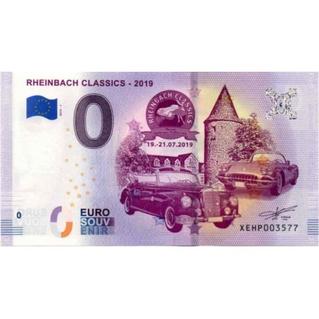 Germany 2019 - 0 Euro banknote - Rheinbach Classics - UNC