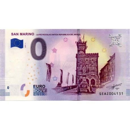 San Marino 2019-1 - 0 Euro banknote - San Marino - UNC