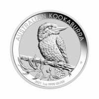 Avstralska Kookaburra 1 oz srebrnik 2021