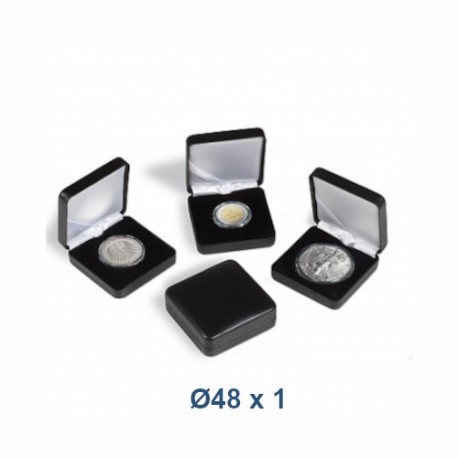 Škatlica za kovanec NOBILE 48 mm - črna