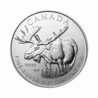 Kanada - Divje živali - Los 1 oz srebrnik 2012