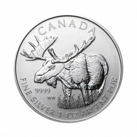 Canada - Wildlife - Moose 1 oz Silver 2012