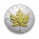 Kanada - Javorjev list 1 oz srebrnik 2011 - pozlačen