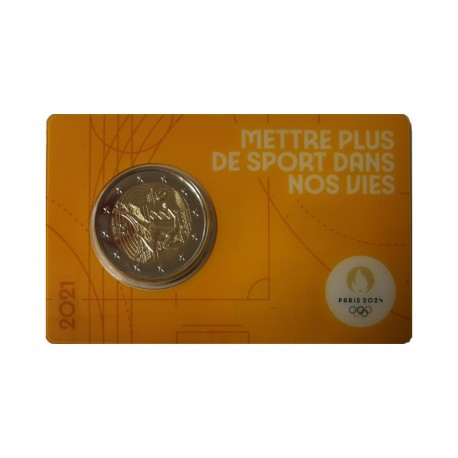 France 2021 - "Olympic Games 2024 Paris" - coincard (Yellow)