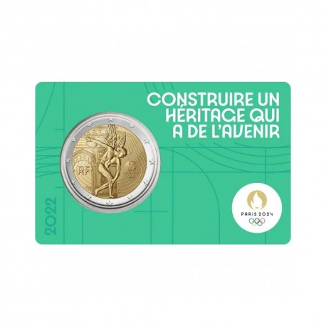 France 2022 - "Olympic Games 2024 Paris" - coincard (Green)