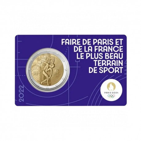 France 2022 - "Olympic Games 2024 Paris" - coincard (Purple)