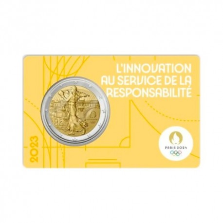 Francija 2023 - "Olimpijske igre Pariz 2024" - UNC (Rumena)