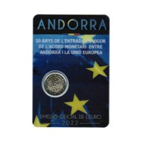 Andorra 2022- "Currency agreement Andorra - EU" - UNC - blister