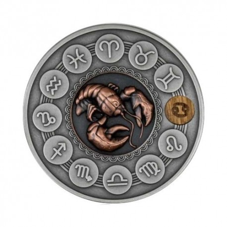 Niue 1 oz Srebrnik 2020 Rak - Darilna embalaža