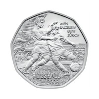 Austria 5 euro Silver 2008 - "Soccer coin 2" - UNC
