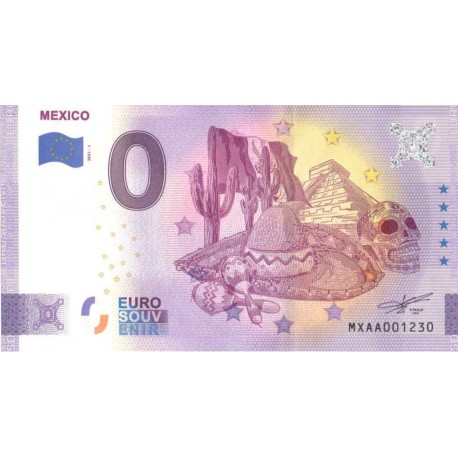 Mexico 2021 - 0 Euro Banknote - Mexico - UNC