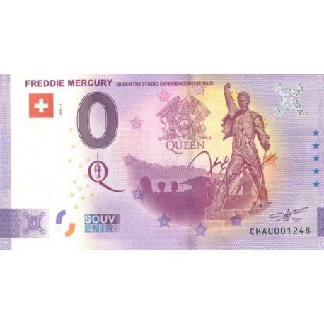 Switzerland 2021 - 0 Euro Banknote - Freddie Mercury - UNC