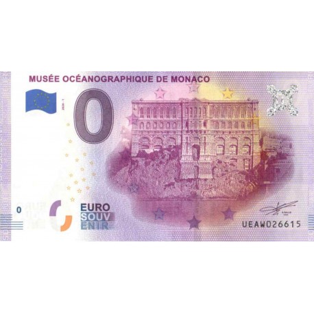 Monaco 2020 - 0 Euro Banknote - Musee Oceanographique De Monaco - UNC