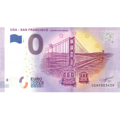USA 2019 - 0 Euro Banknote - USA San Francisco - UNC