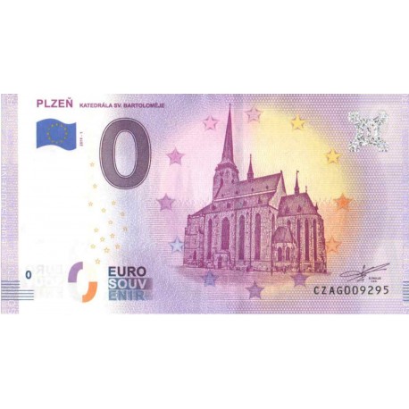 Czech Republic 2019 - 0 Euro Banknote - Plzen - UNC