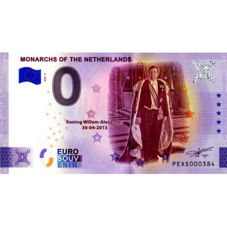 Nizozemska 2020- 0 Euro Bankovec - Monarchs Of The Netherlands - Willem-Alexander - UNC