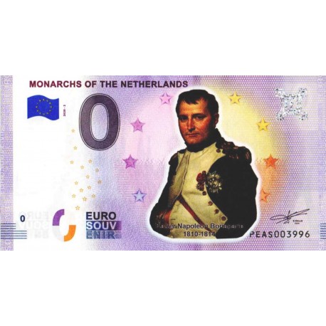 Nizozemska 2020- 0 Euro Bankovec - Monarchs Of The Netherlands - Napoleon Bonaparte - barvni - UNC