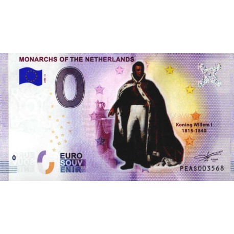 Nizozemska 2020- 0 Euro Bankovec - Monarchs Of The Netherlands - Willem I - barvni - UNC