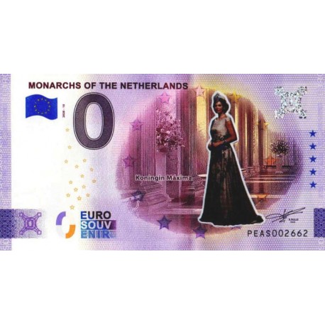 Nizozemska 2020 - 0 Euro Bankovec - Monarchs Of The Netherlands - Maxima - barvni - UNC