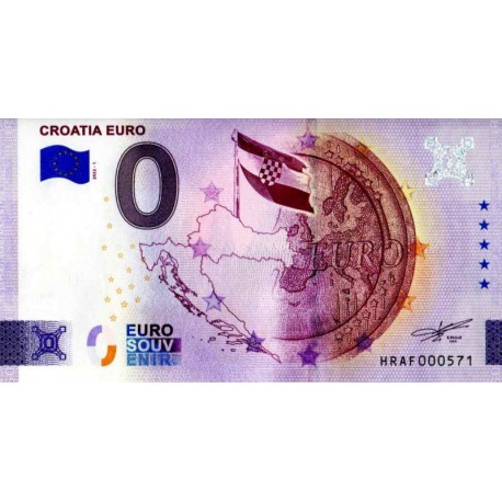 Hrvaška 2022 - 0 Euro bankovec - Croatia Euro - UNC