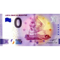Libya 2022 - Anniversary 0 Euro Banknote - Omar Al Mukhtar - UNC