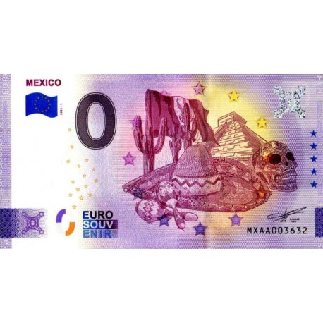 Mehika 2021 - 0 Euro Bankovec - Mexico - UNC