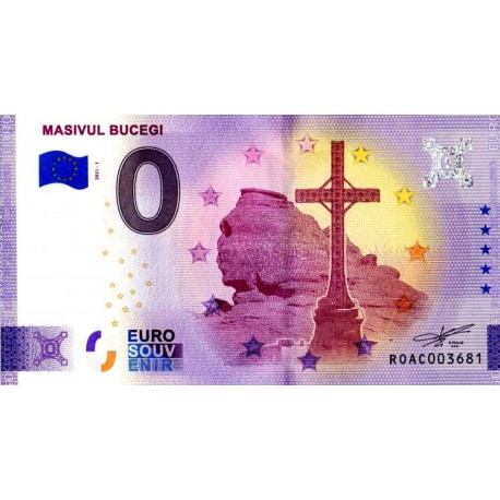 Romunija 2021 - 0 Euro Bankovec - Masivul Bucegi - UNC
