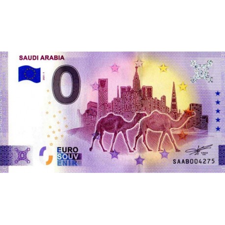 Savdska Arabija 2021 - 0 Euro Bankovec - Saudi Arabia - UNC