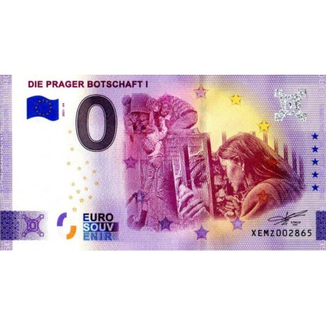 Germany 2021 - 0 Euro Banknote - Die Prager Botschaft I - UNC