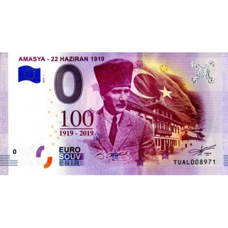 Turčija 2019 - 0 Euro bankovec - Amasya 22 Haziran Turkey - UNC
