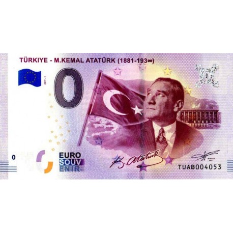 Turkey 2019 - 0 Euro Banknote - Turkiye M.Kemal Ataturk - UNC