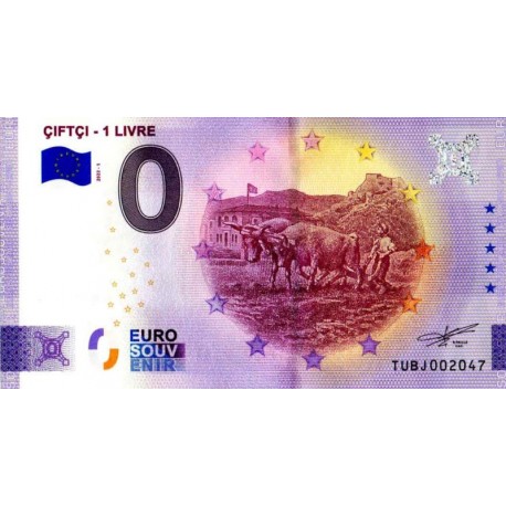 Turčija 2022 - Anniversary 0 Euro bankovec - Ciftci 1 Livre - UNC