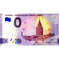 Turkey 2021 - 0 Euro Banknote - Istanbul Galata Kulesi - UNC