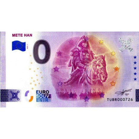 Turčija 2022 - 0 Euro bankovec - Mete Han - UNC