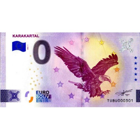 Turkey 2022 - 0 Euro Banknote - Karakartal - UNC