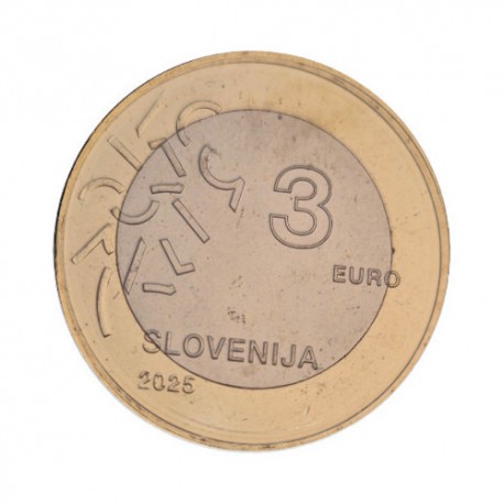 Slovenija 3 evre 2025 - "Nova Gorica" - UNC