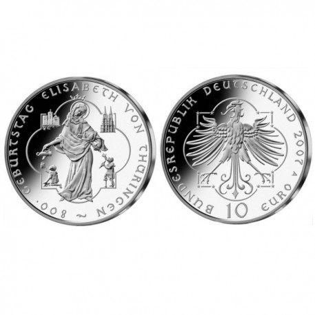 Germany 10 euro 2007 "Elisabeth von Thüringen" - A - UNC