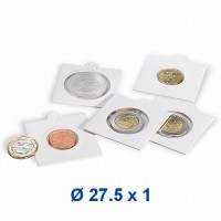 Kartonček za kovanec - samolepljiv 27,5 mm - za 2 EUR kovanec (1 kos)