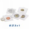 Coin holder - selfadhesive 27,5 mm - for 2 EUR coin (1 piece)